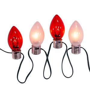 Kurt S. Adler UL 10-Light Red & White Giant C7 Light Set alternate view