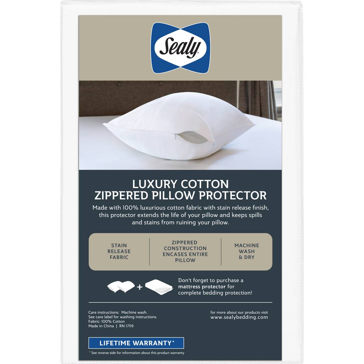 Sealy(R) Elite Luxury Pillow Protector