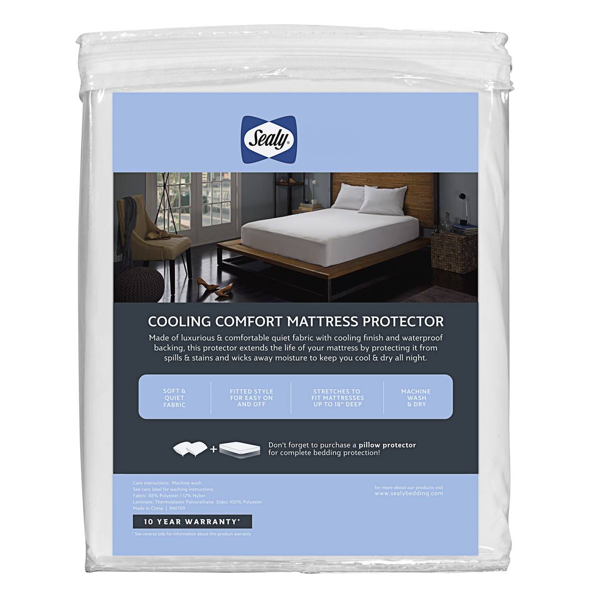 Sealy(R) Cool Comfort Mattress Protector
