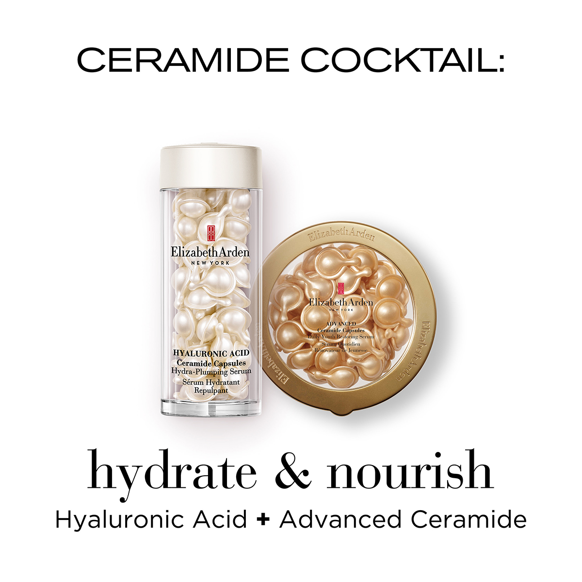 Elizabeth Arden 90ct. Hyaluronic Acid Ceramide Capsules