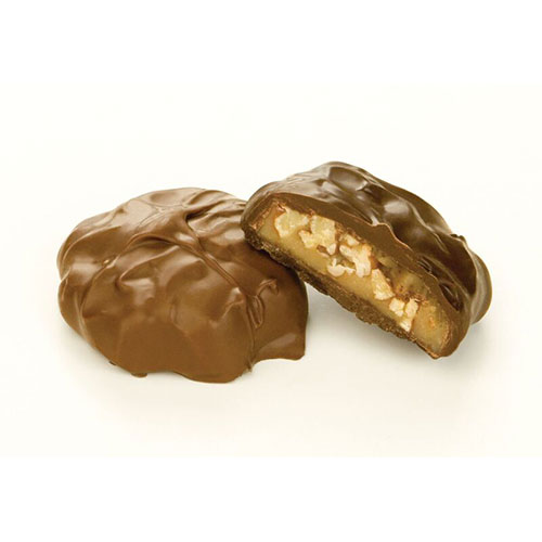 Ashers(R) Chocolate Co. Pecan Caramel Patty In Milk Chocolate 1lb.