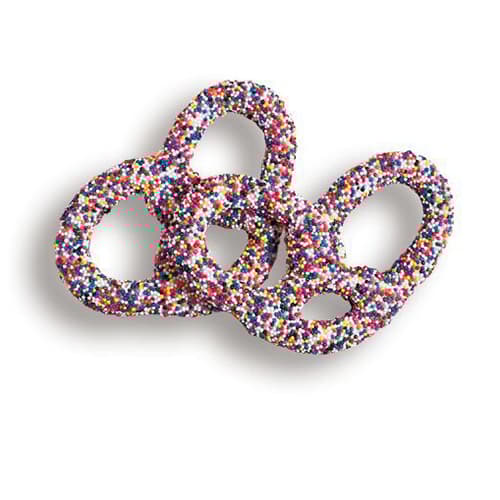 Ashers(R) Chocolate Co. Gourmet Pretzels with Nonpareils 1lb