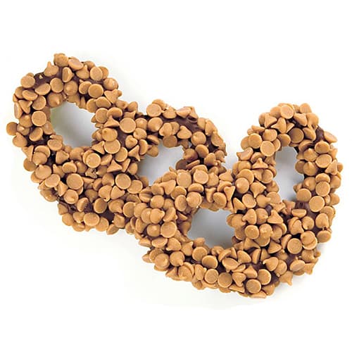 Ashers(R) Chocolate Gourmet Pretzels With Peanut Butter Chips 1lb.