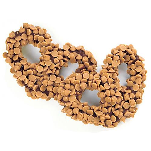 Ashers(R) Chocolate Gourmet Pretzels with Peanut Butter Chips 1lb.