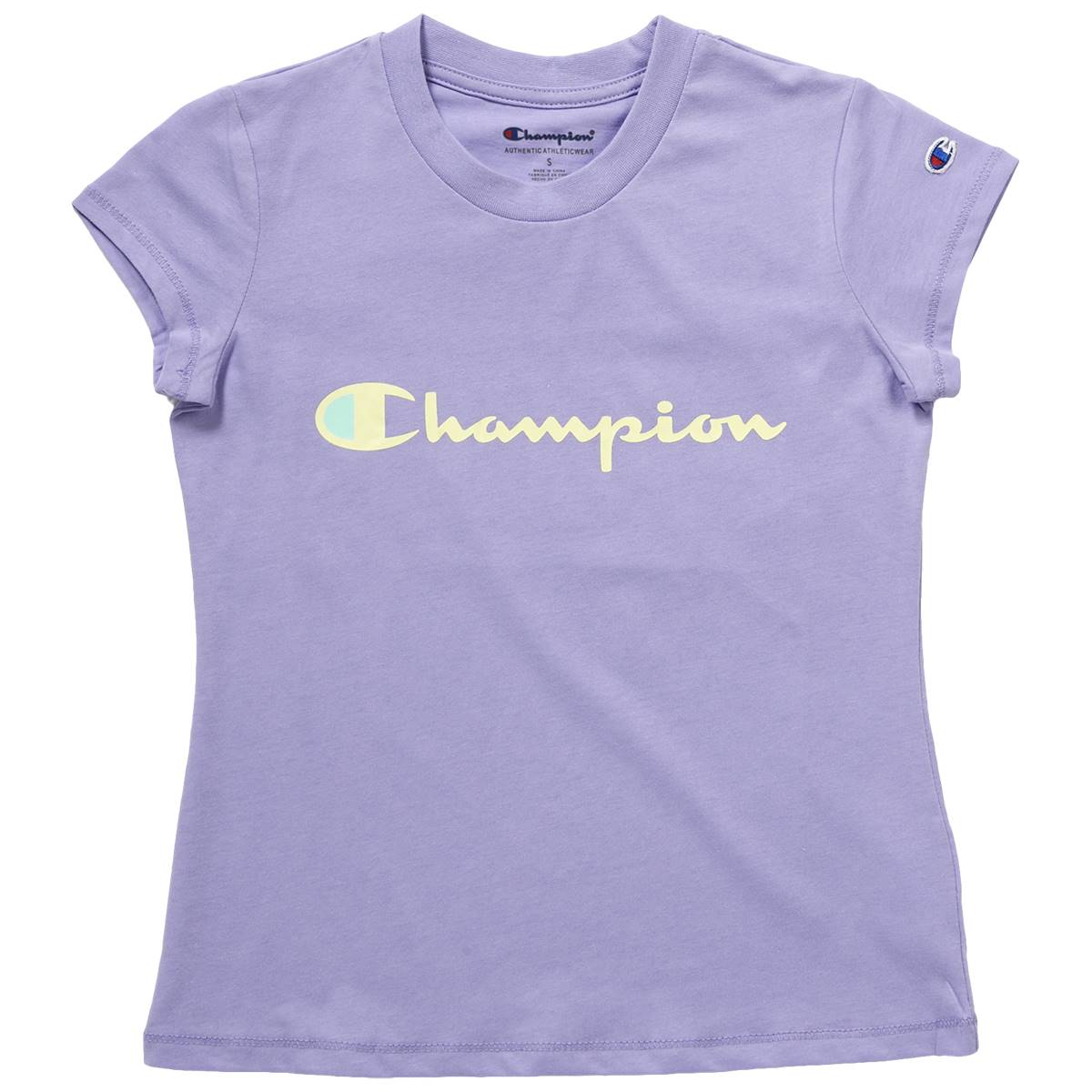 Girls (7-16) Champion Classic Script Short Sleeve Tee