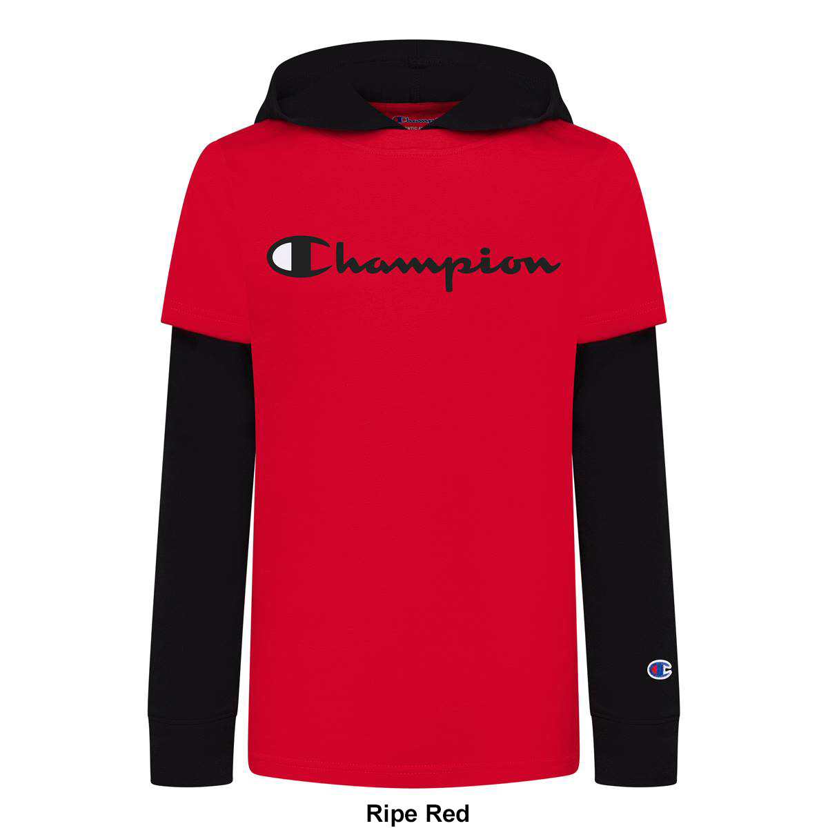 Boys (8-20) Champion Classic 2Fer Hooded Tee