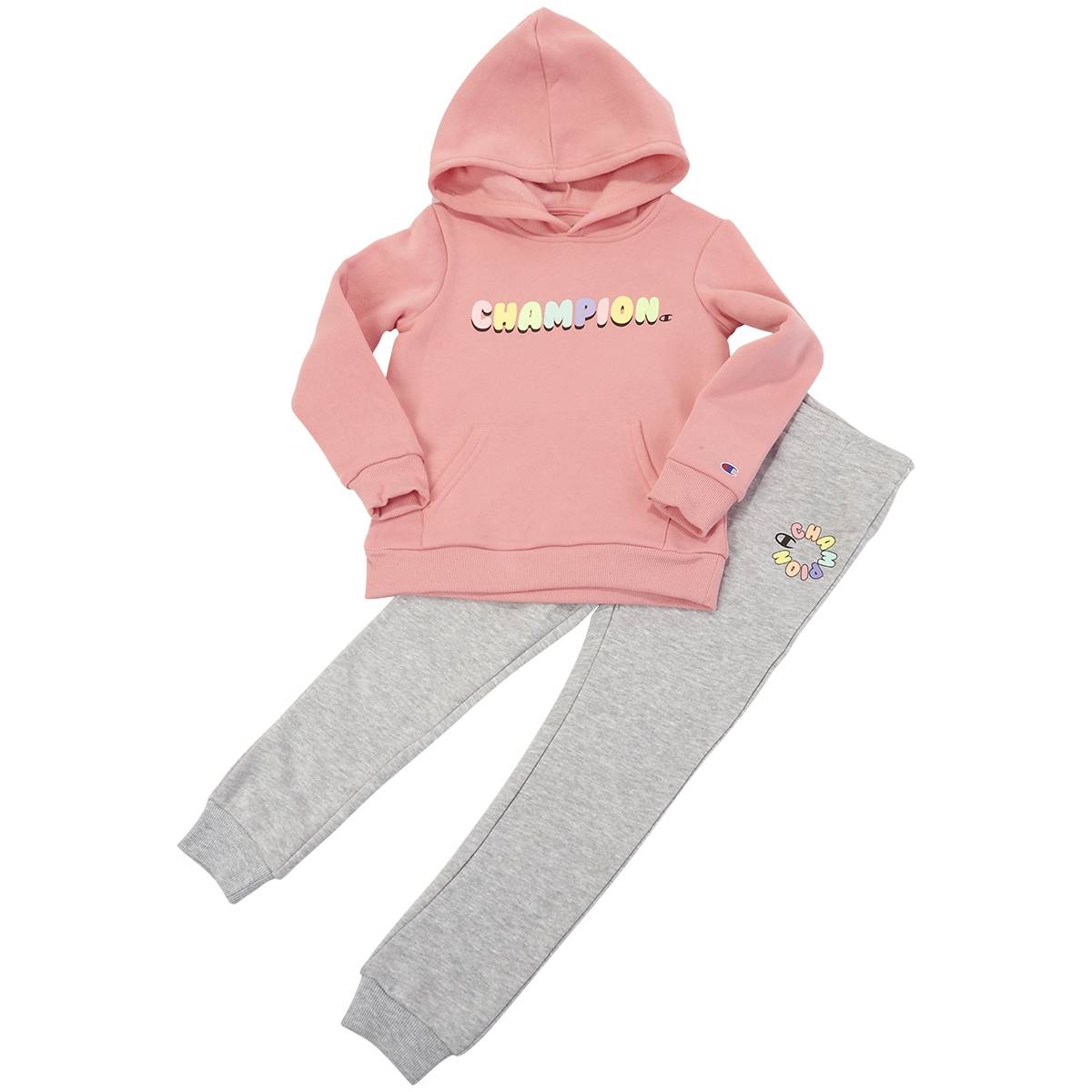 Girls (4-6x) Champion 2pc. Bubble Hoodie & Joggers Set