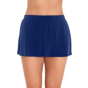 Plus Size American Beach Solid Swim Skirt