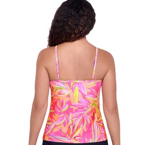 Womens American Beach Vivid Paradisia Tiered Tankini Swim Top alternate view