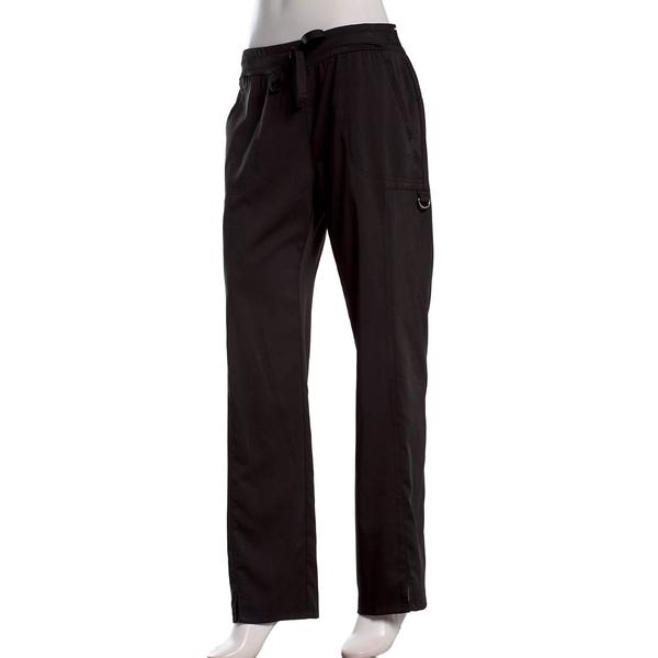 Womens Grey's Anatomy Logo Plush Elastic Zip Cargo Scrub Pants