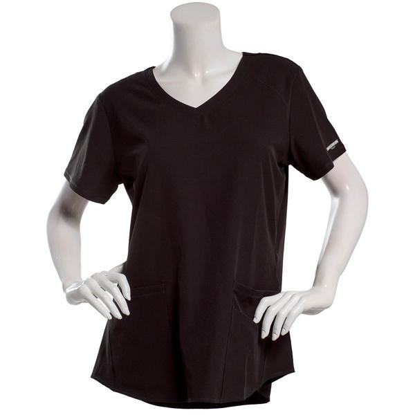 Womens Skechers Short Sleeve V-Neck Scrub Top with 3 Pockets alternate view