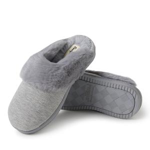 Womens Dearfoams(R) Dahlia Rib Knit Scuff Slippers