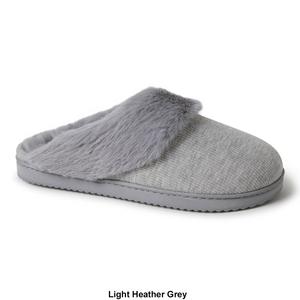 Womens Dearfoams(R) Dahlia Rib Knit Scuff Slippers alternate view
