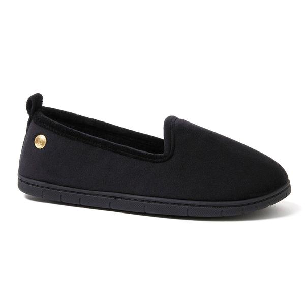 Womens Dearfoams(R) Rachel Velour Closed Back Slippers