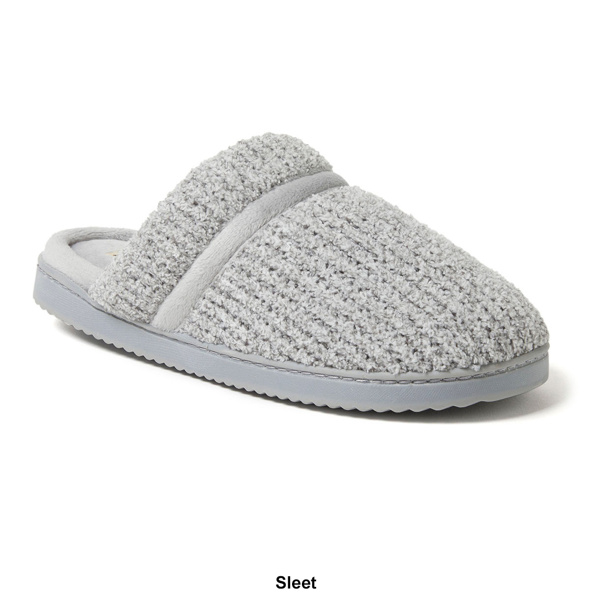 Womens Dearfoams(R) Serena Marled Chenille Scuff Slippers