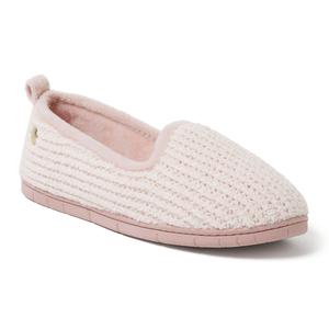 Womens Dearfoams(R) Rachel Marled Chenille Closed Back Slippers
