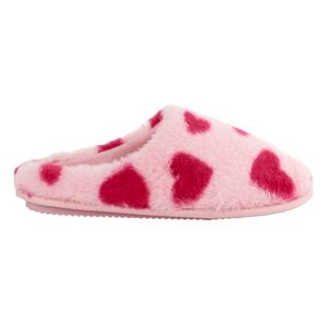 Womens Dearfoams(R) Furry Heart Clog Slippers alternate view