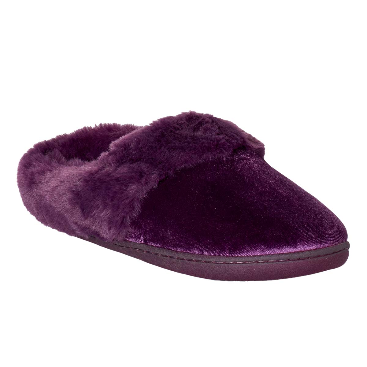 Womens Dearfoams(R) Crystal Velour Clog Slippers