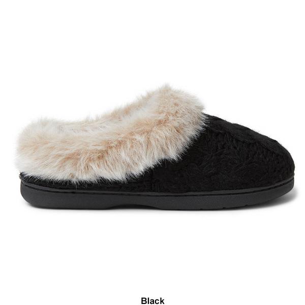 Womens Dearfoams(R) Claire Textured Knit Clog Slippers alternate view
