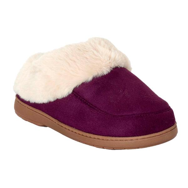 Womens Dearfoams(R) Elaine Microsuede Clog Slippers alternate view
