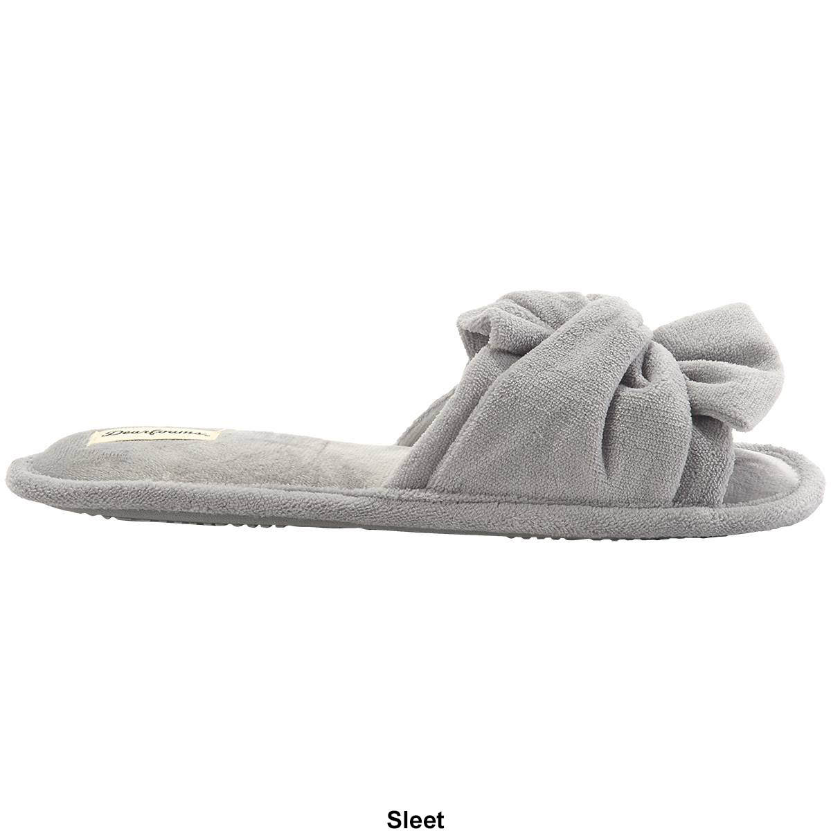 Womens Dearfoams(R) Terry Twist Slide Slippers