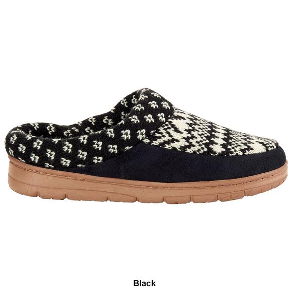 Womens Dearfoams(R) Diane Mixed Fair Isle Clog Slippers alternate view