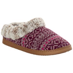 Womens Dearfoams(R) Lara Fair Isle Slippers