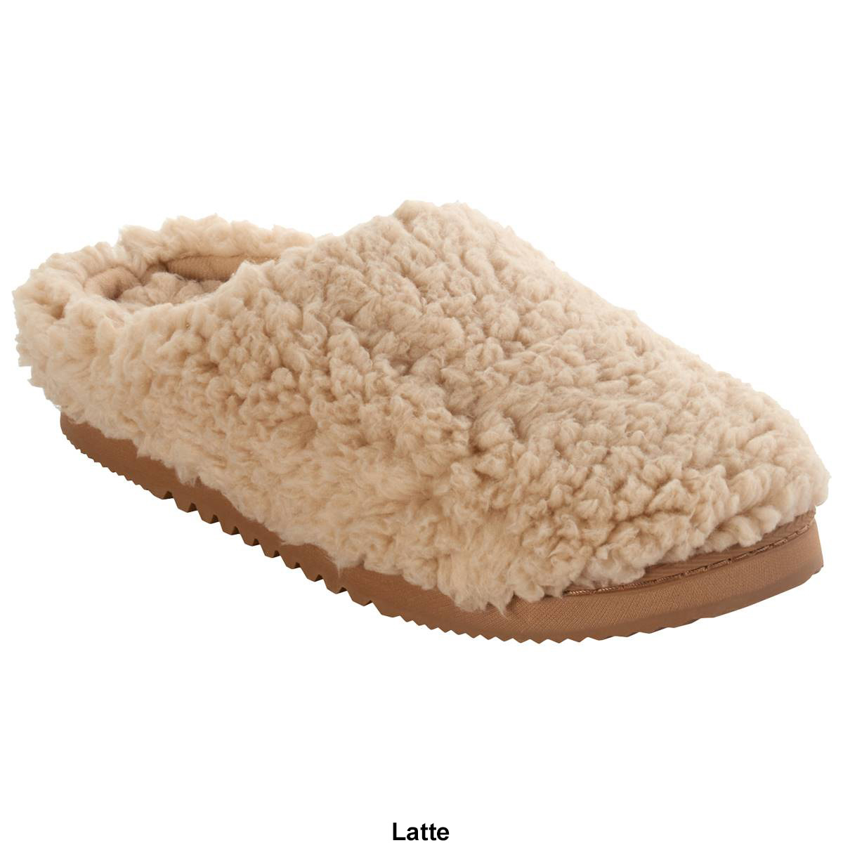 Womens Dearfoams(R) Fiona Teddy Clog Slippers