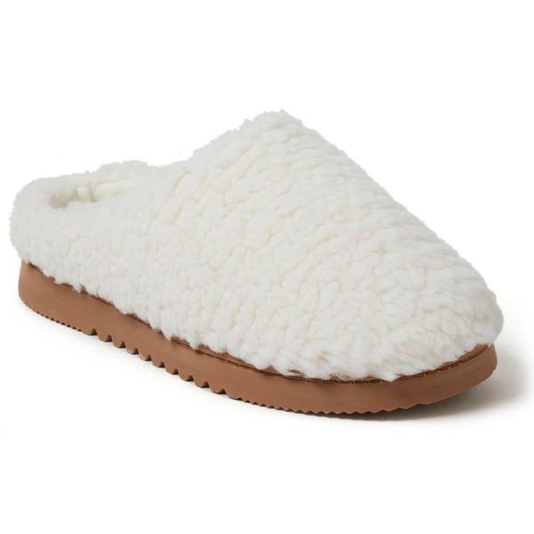 Womens Dearfoams(R) Fiona Teddy Clog Slippers alternate view