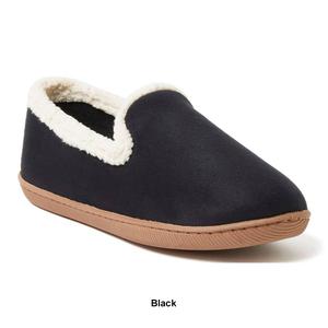 Womens Dearfoams(R) Sabrina Microsuede Closed Black Slippers alternate view