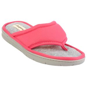 Womens Dearfoams(R) Corinne Sport Mesh Thong Slippers