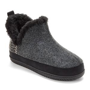 Womens Dearfoams(R) Felted & Plaid Boot Slippers