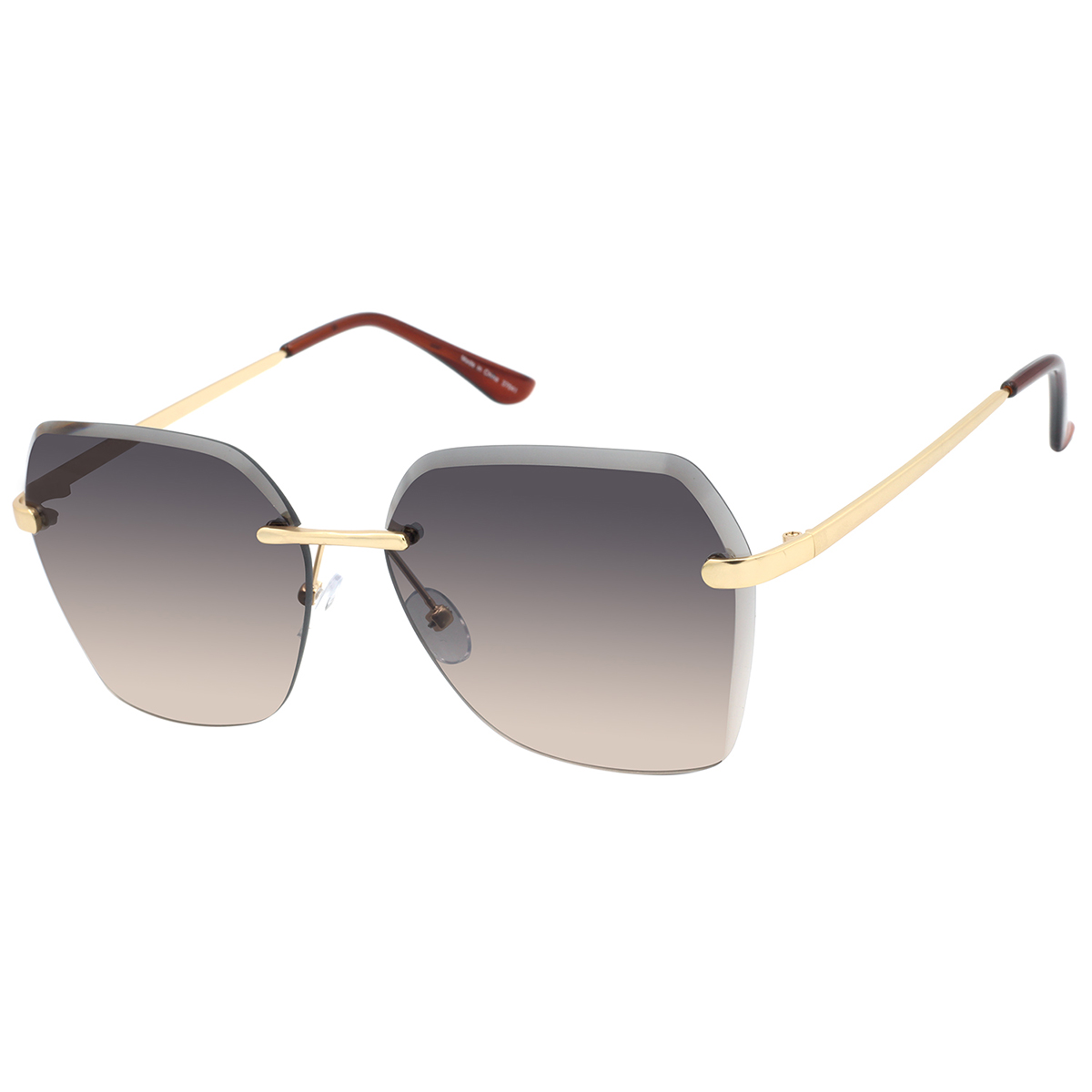 Womens Details Ari Oversized Beveled Metal Sunglasses