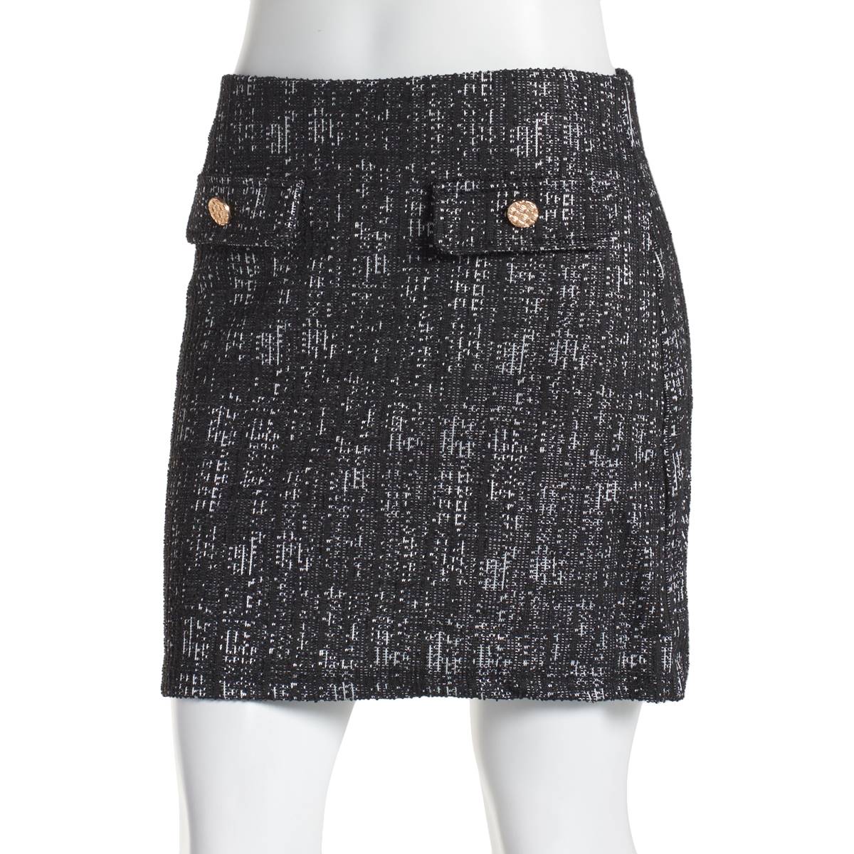 Juniors Joe B Tweed Knit Mini Skirt