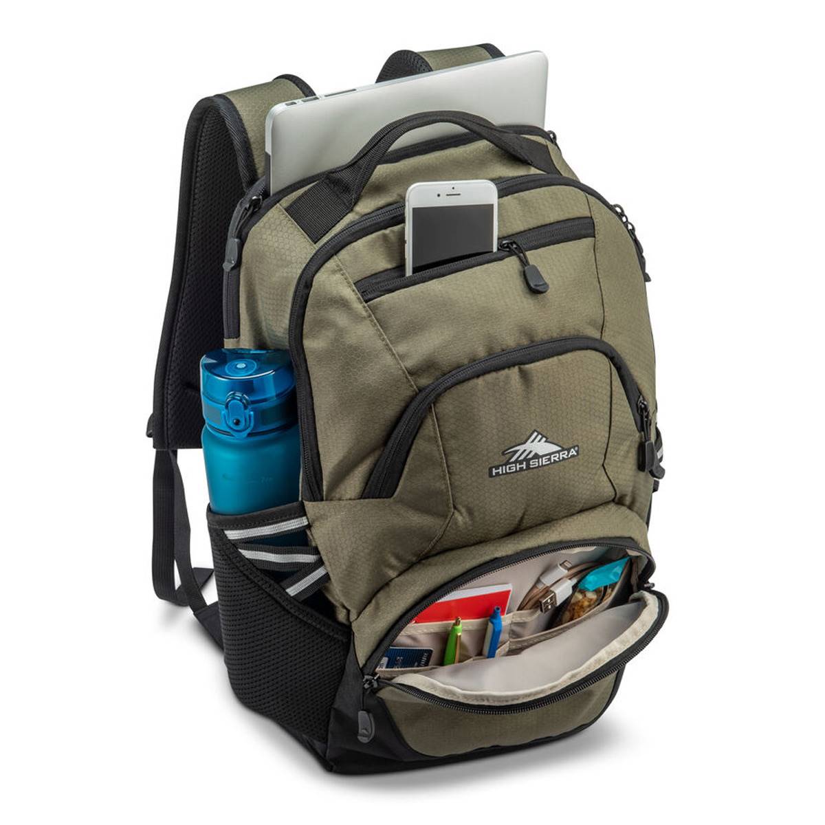 High Sierra(R) Swoop Signature Backpack - Olive