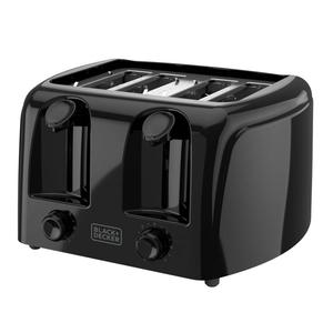 Black & Decker 4-Slice Black Toaster
