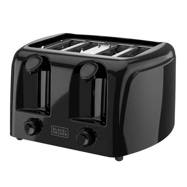 Black & Decker 4-Slice Black Toaster