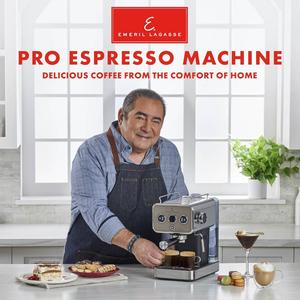 Emeril 5-Bar Pro Espresso Machine with Milk Frother alternate view