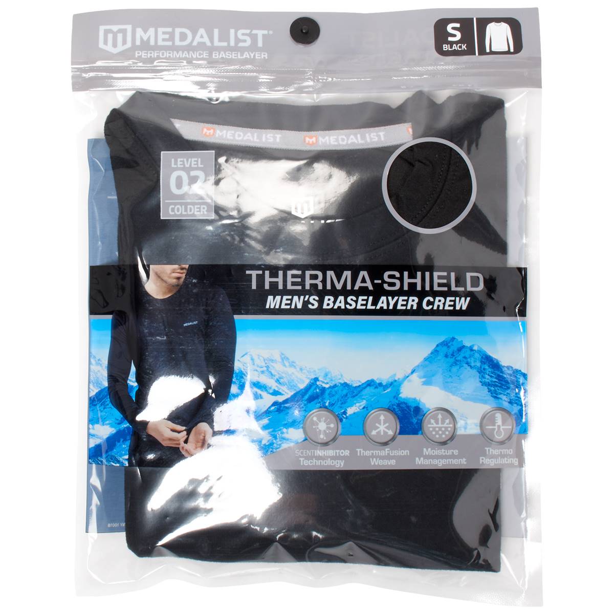 Mens Medalist Thermo-Shield Long Sleeve Baselayer Crew