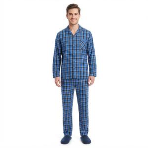 Mens Hanes(R) Ultimate Woven Plaid Pajama Set