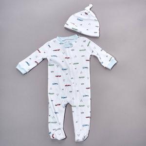 Baby Boy (NB-9M) Kyle & Deena Race Car Icons Footie & Hat