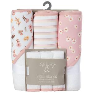 Le Top(R) 6pc. Floral & Stripe Bath Set