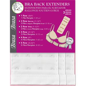 Womens Braza 3pk. 4 Hook Bra Back Extenders