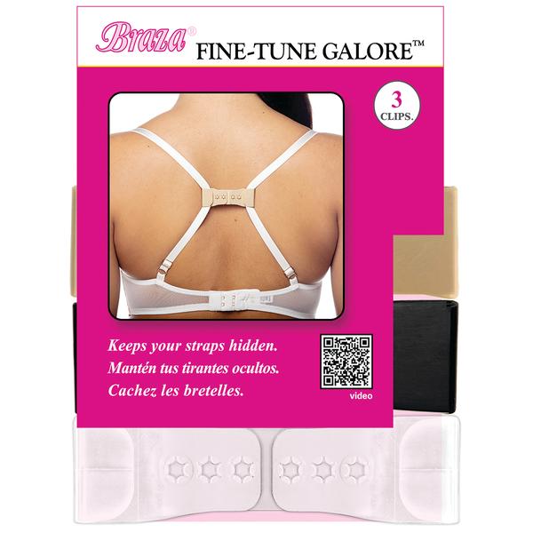 Womens Braza Fine Tune Galore Adjustable Racerback Strap Bra Clip