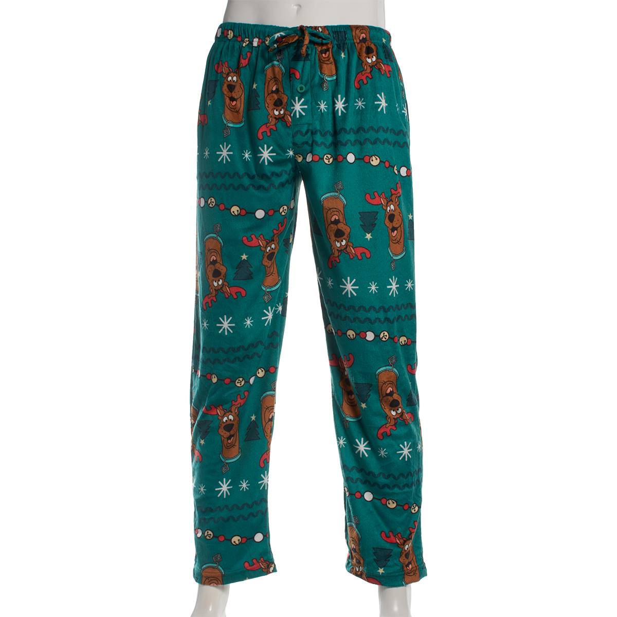 Mens Scooby Doo!(tm) Jingle On Silky Lounge Pajamas Pants