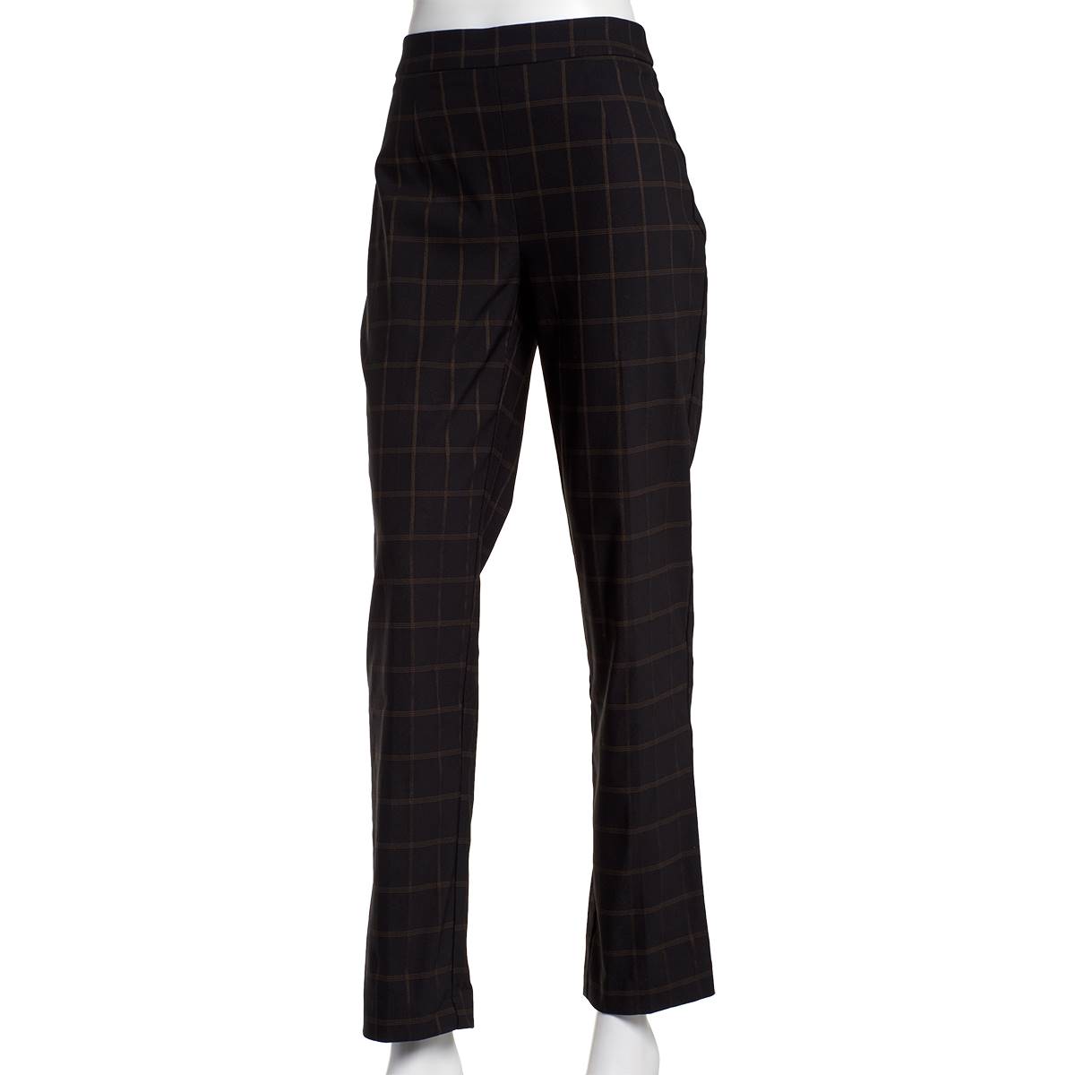 Womens Briggs Millennium Pull On Straight Check Casual Pants