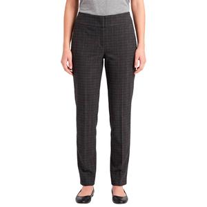 Petite Briggs Mid Rise Plaid Straight Leg Pleated Pants