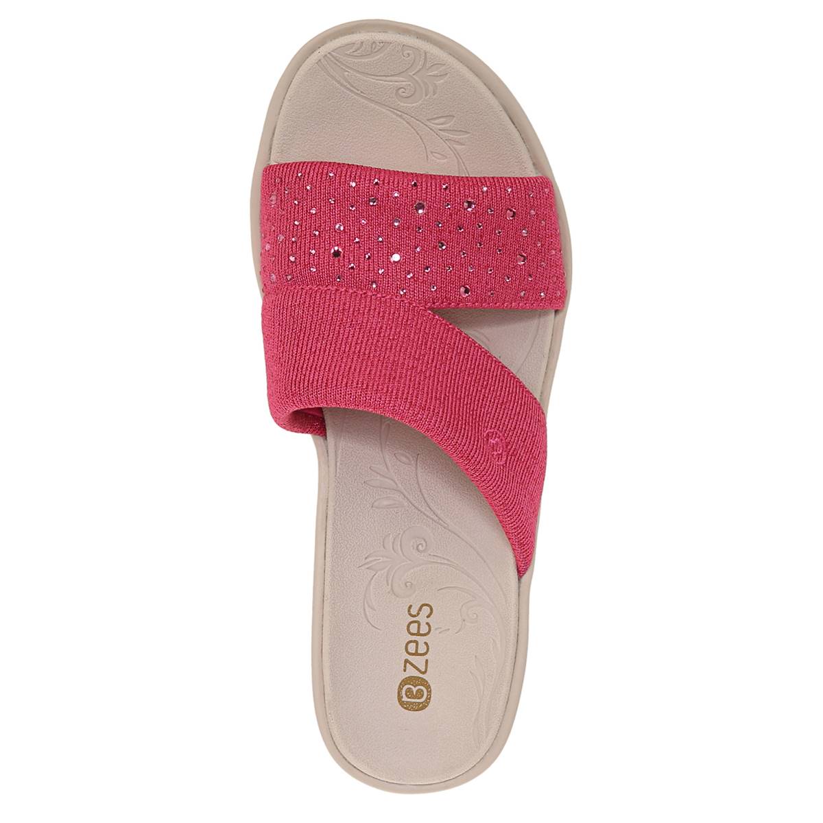 Womens BZees Dynasty Bright Slide Sandals