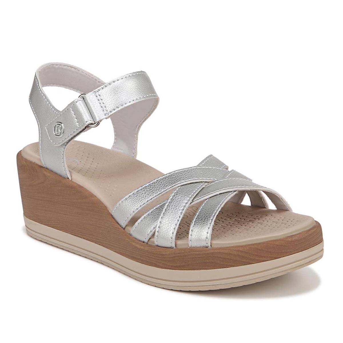 Womens BZees Rhythm Strappy Wedge Sandals