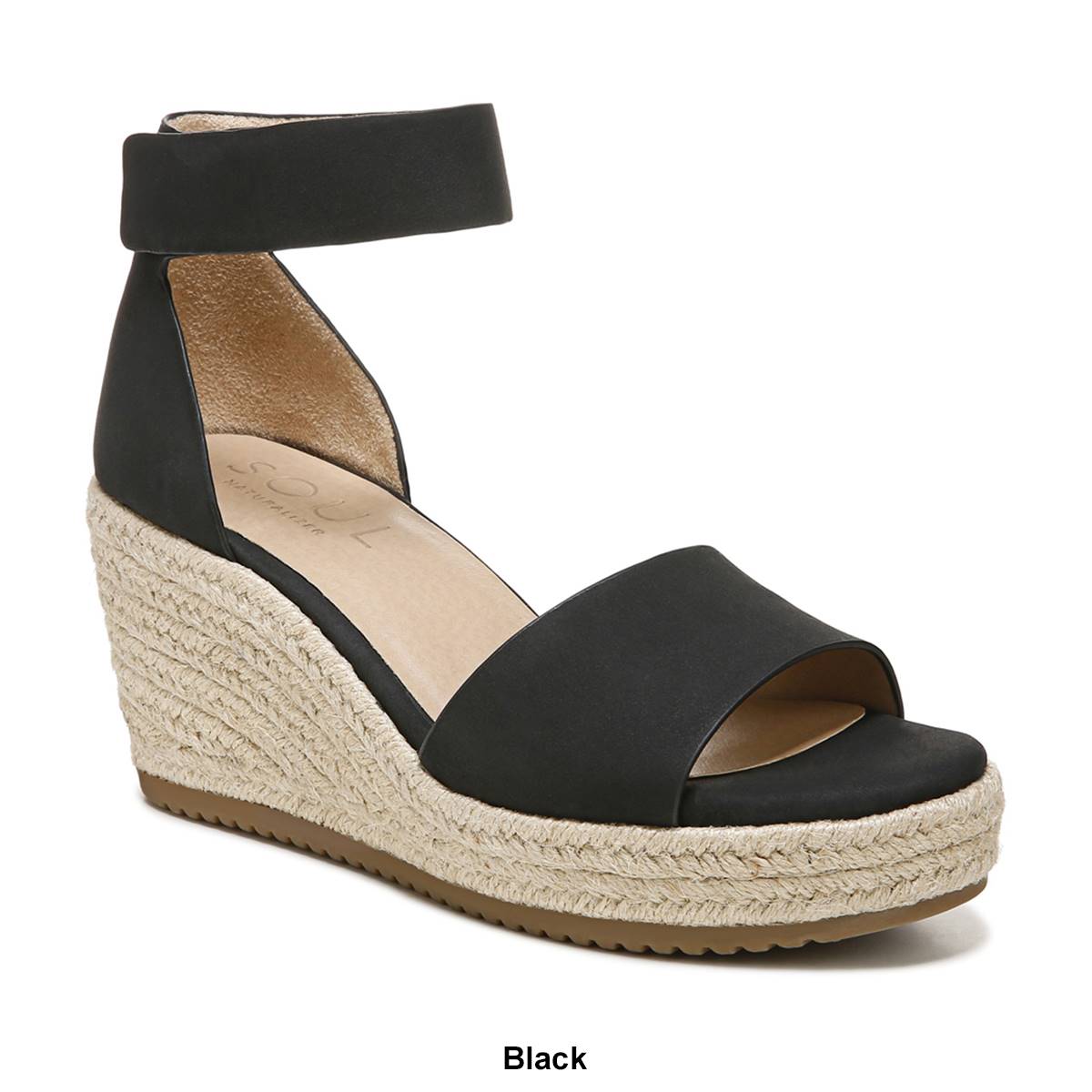 Womens SOUL Naturalizer Oakley Espadrille Wedge Sandals